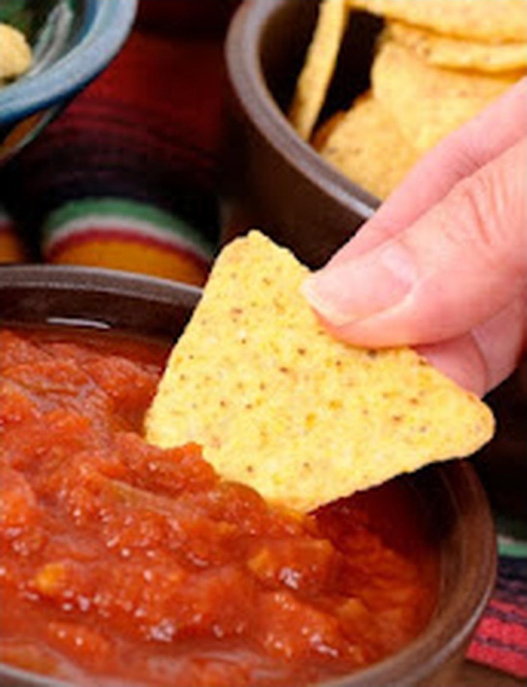 Nachos com molho
